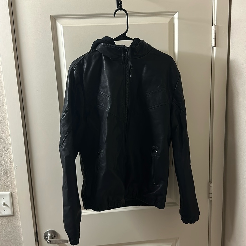 Fried Denim Jacket With Detachable Hood